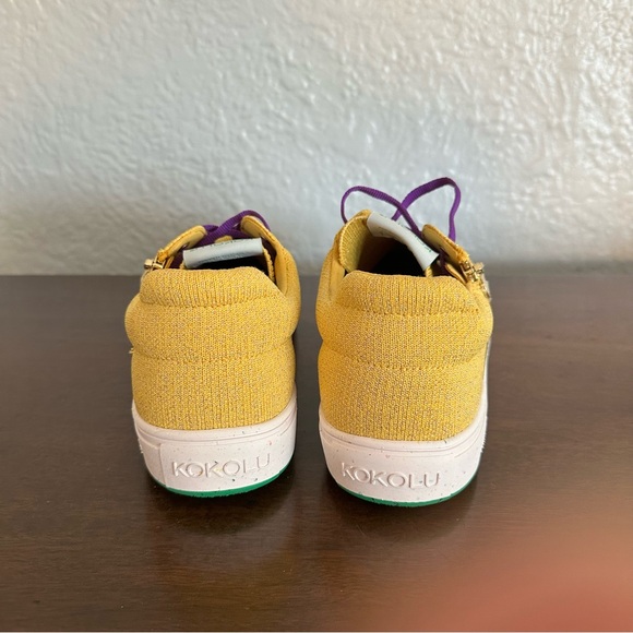 NWOT Womens Kokolu Comfort Knit Yellow Sneaker Size 10 - Picture 6 of 11